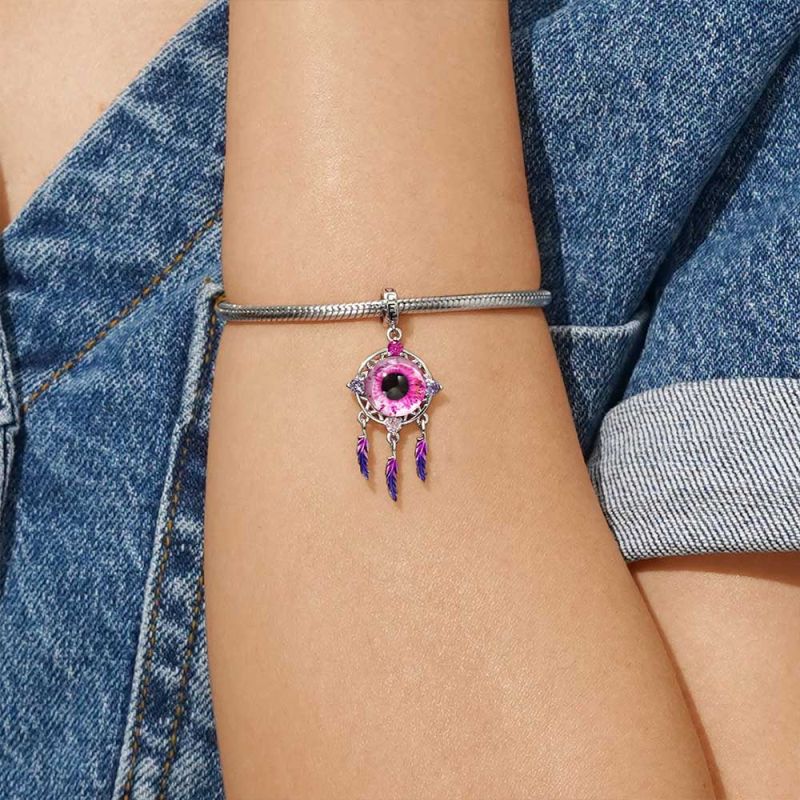 Devil Eyes Dream Catcher Pendant