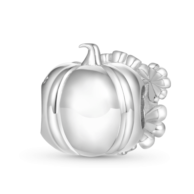 Pumpkin & Flowers Charm