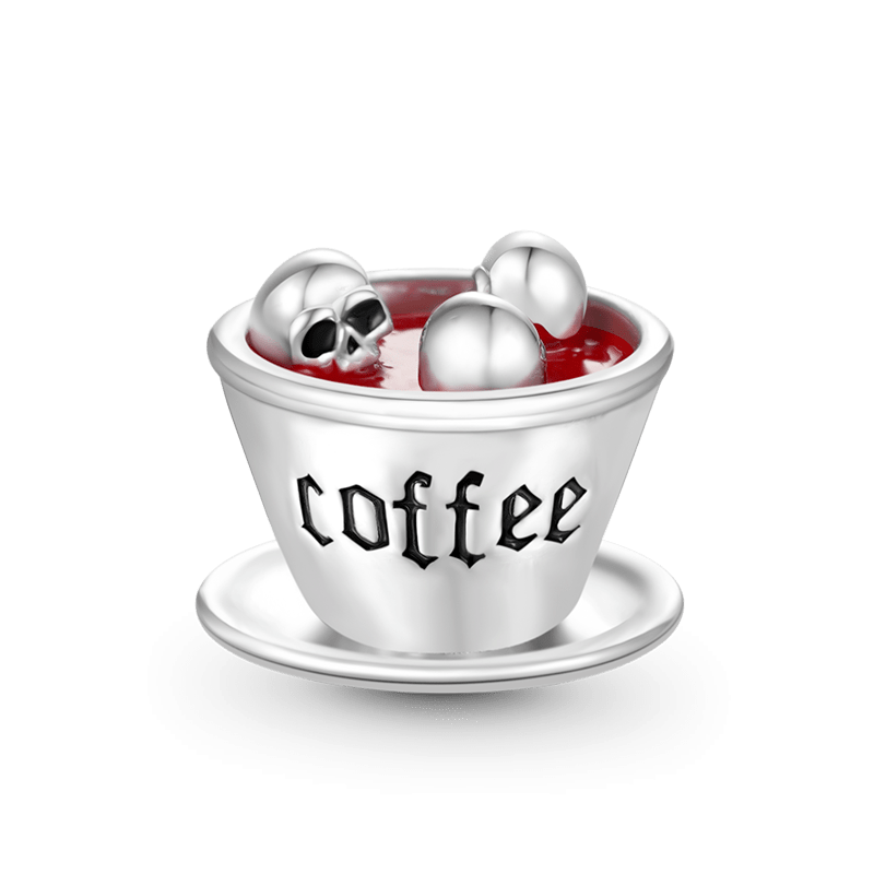 Skull Coffee Cup Charm