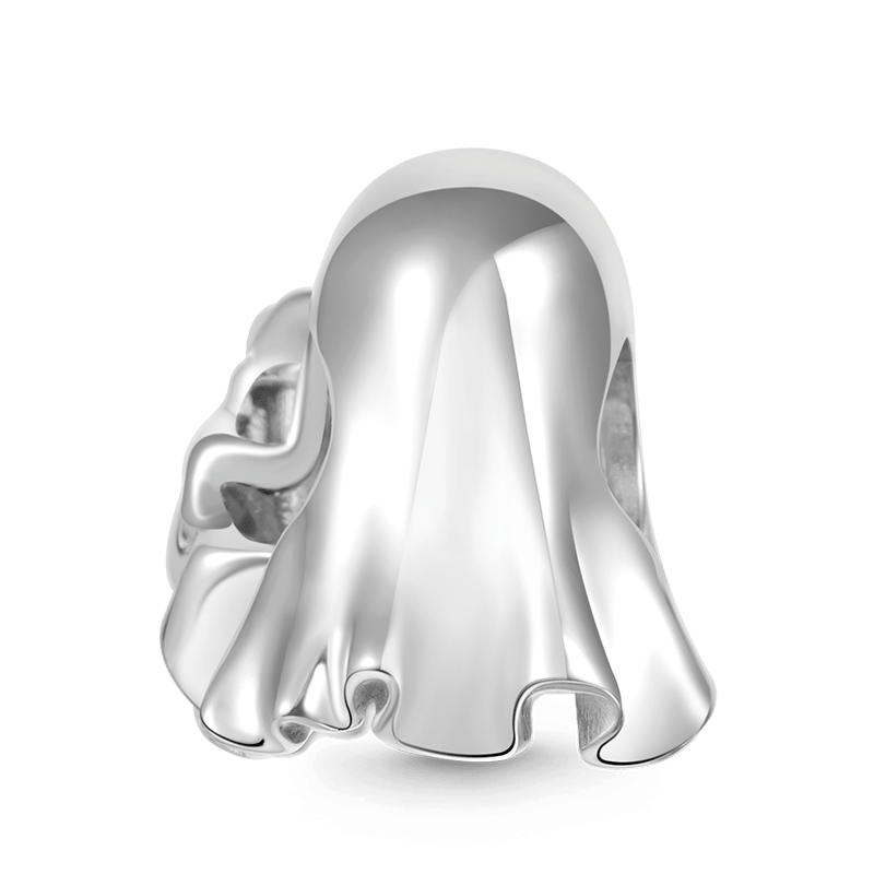Ghost Drinking Beer Charm