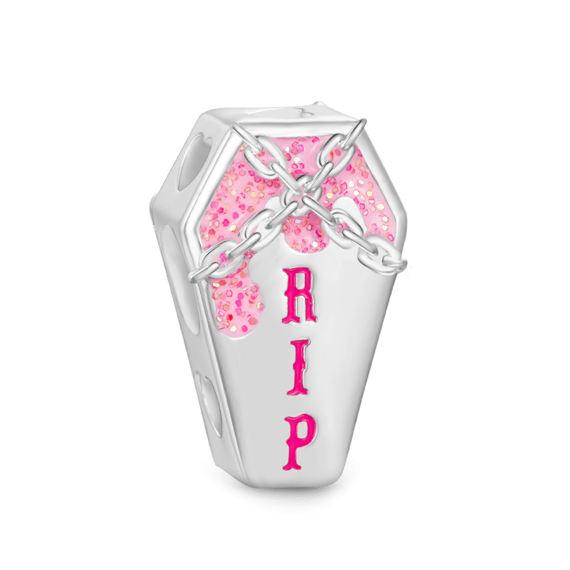 Pink Coffin Charm