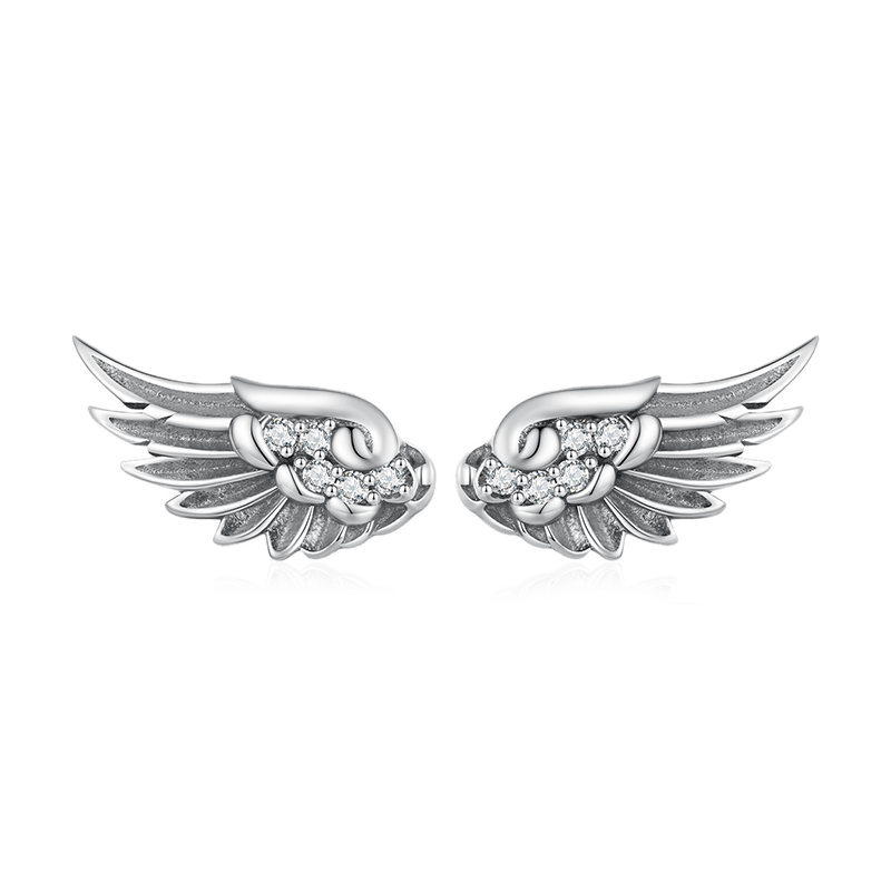 Angel Wing Stud Earrings