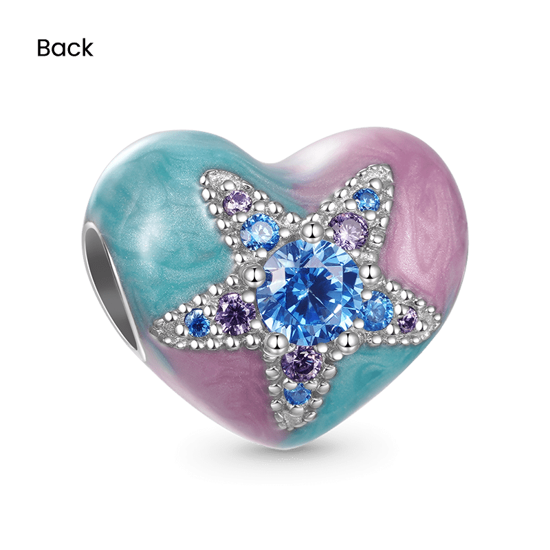 Starfish Heart Charm