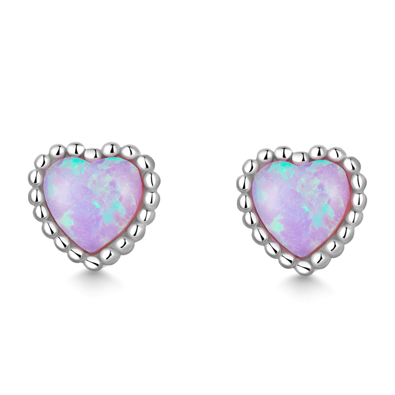 Aussie Gem Heart Earrings