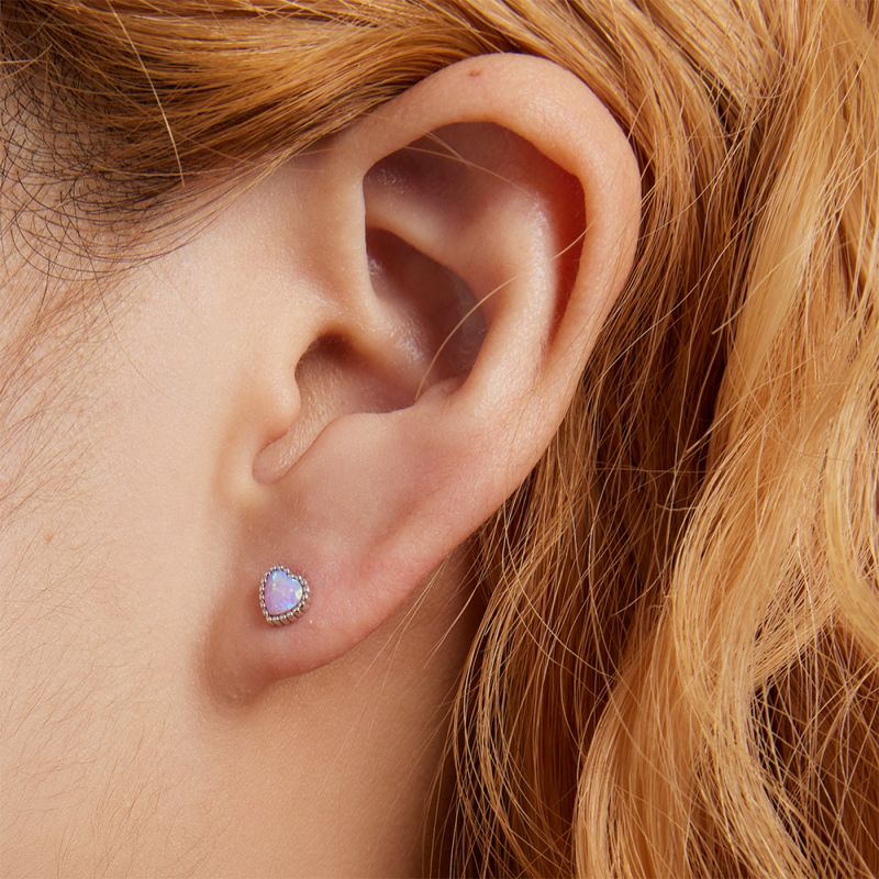 Aussie Gem Heart Earrings