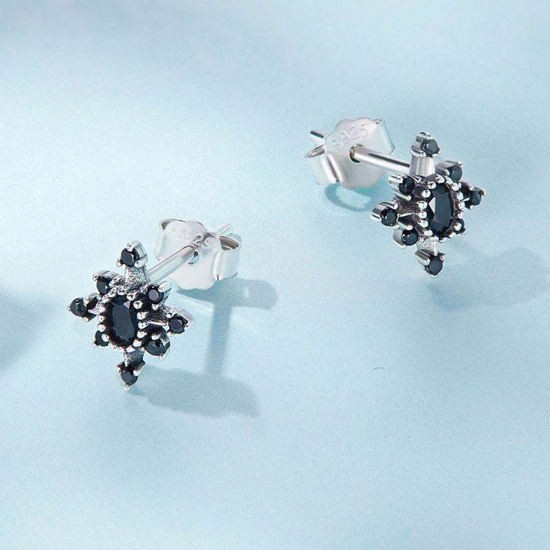 Black Star earrings