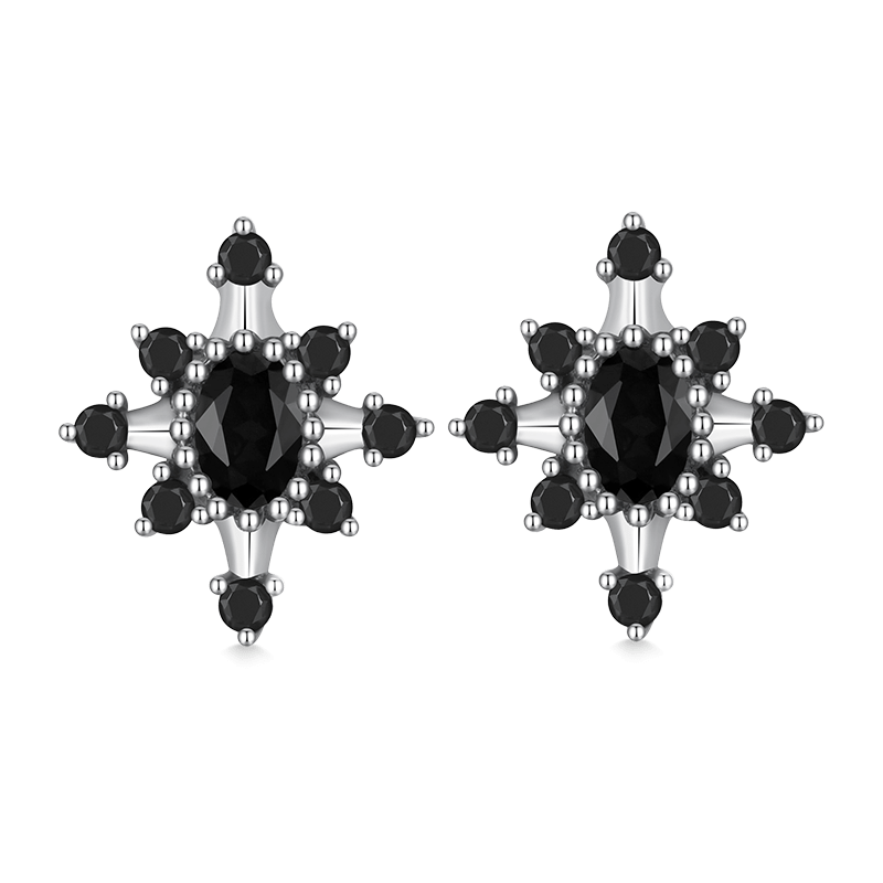 Black Star earrings