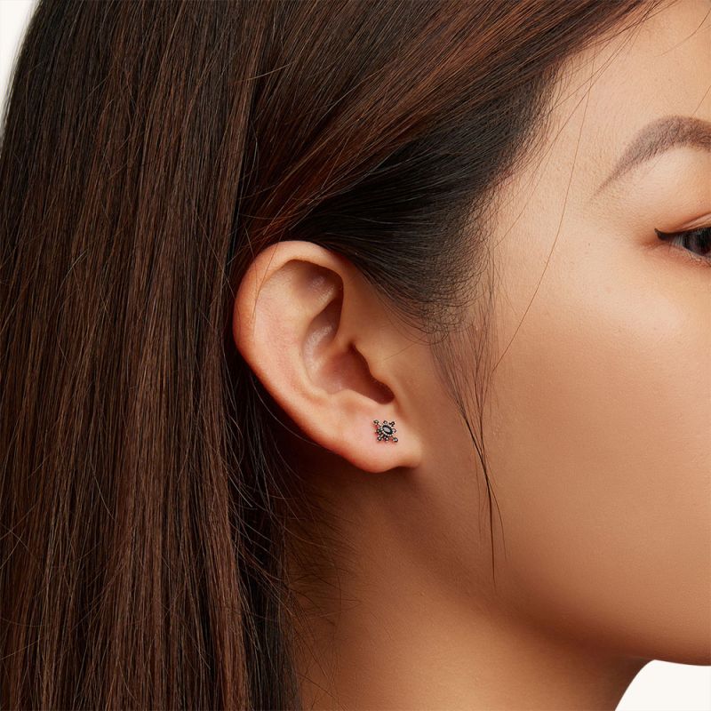 Black Star earrings