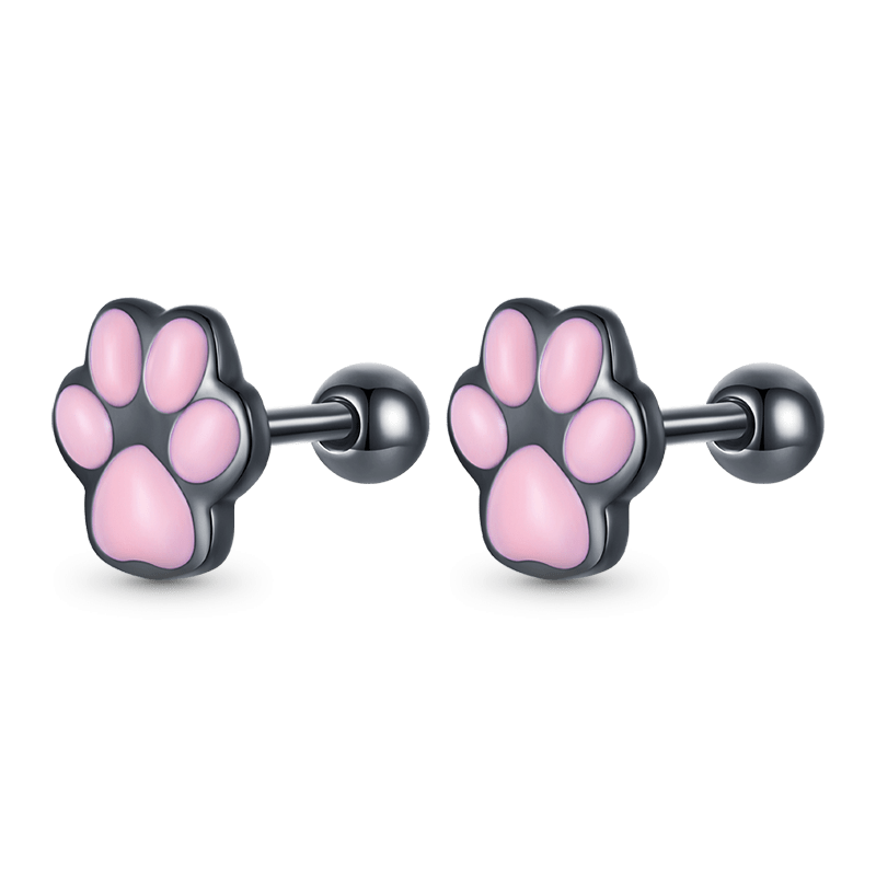 Cat Paw Stud Earrings