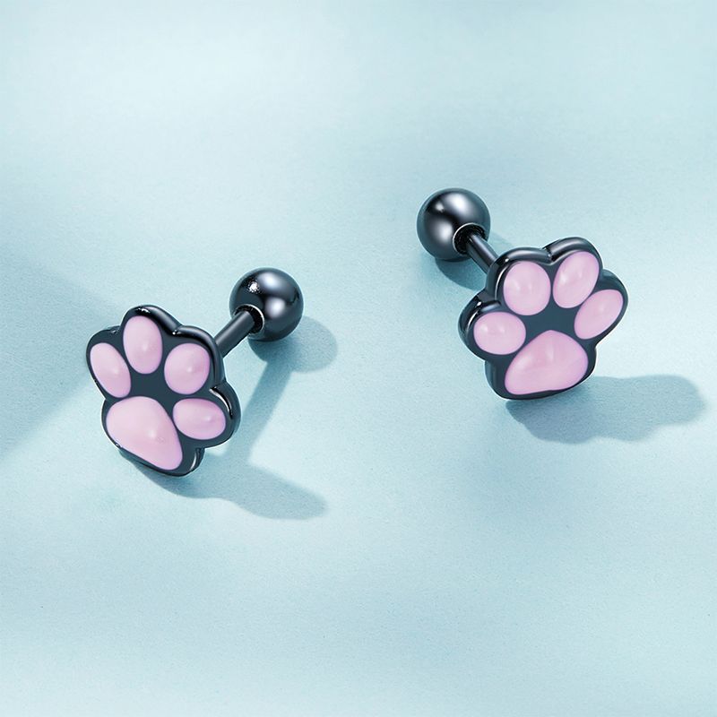 Cat Paw Stud Earrings