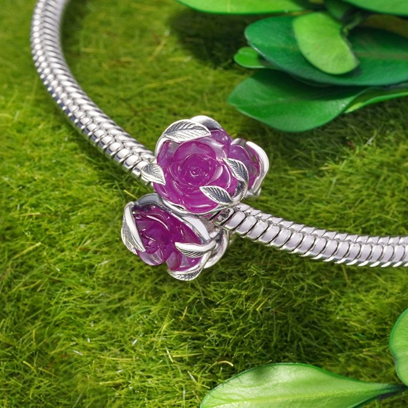 Color-changing Rose Flower Charm