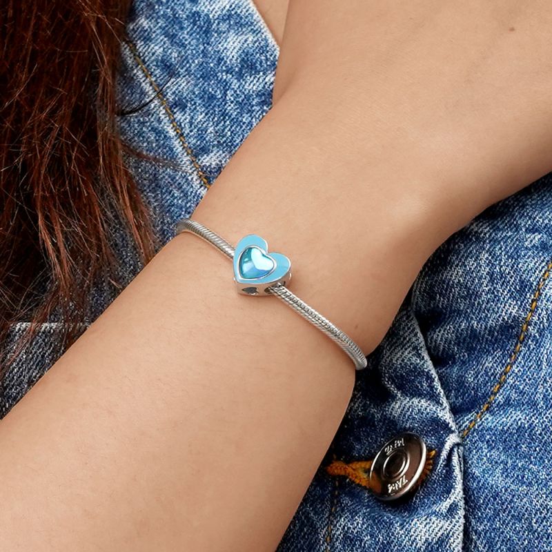 Blue Heart Charm