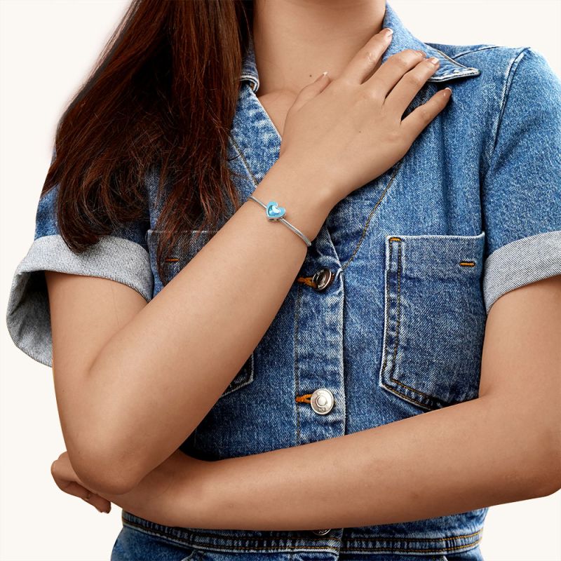 Blue Heart Charm
