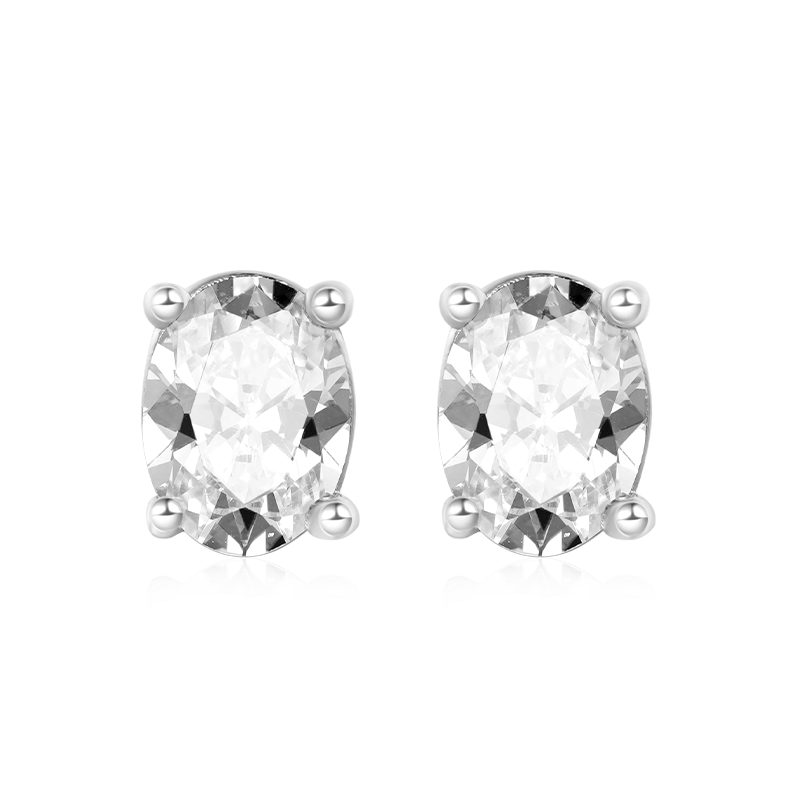 Oval Stud Earring