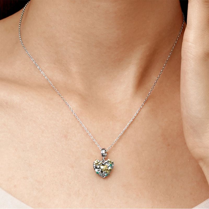 Butterfly Love Flower Pendant