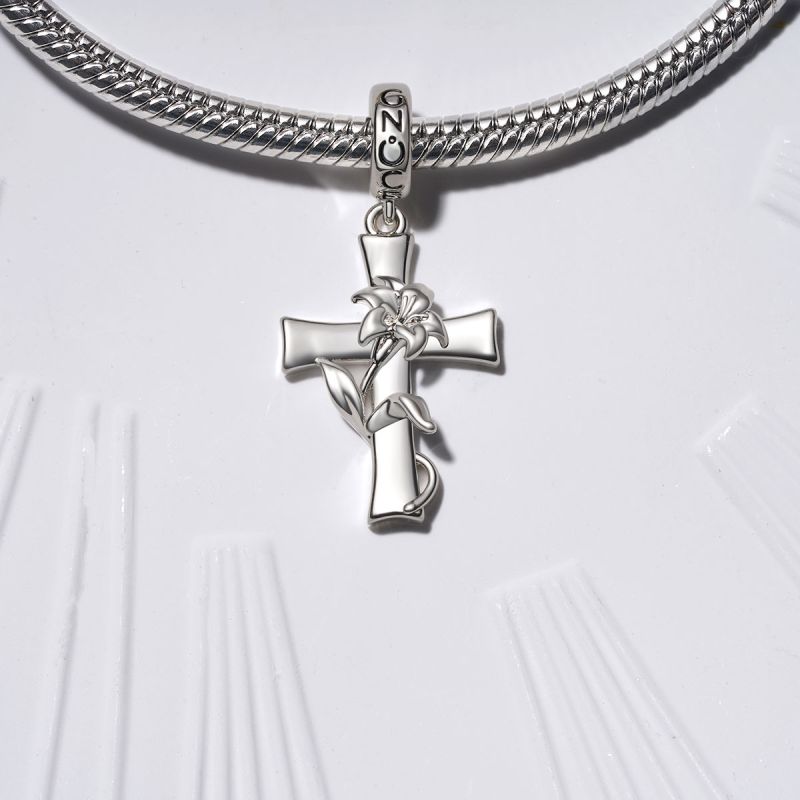 Lily Cross Pendant