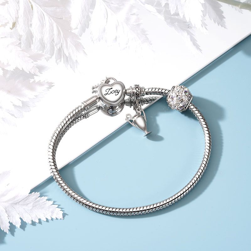 Love Key Engravable Basic Bracelet