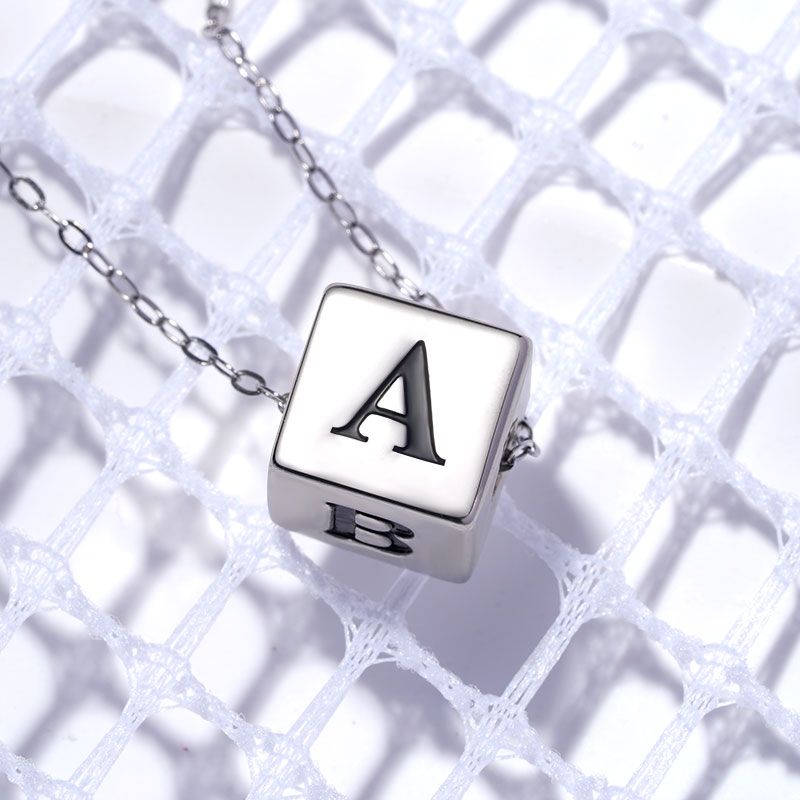 Engravable Cube Necklace