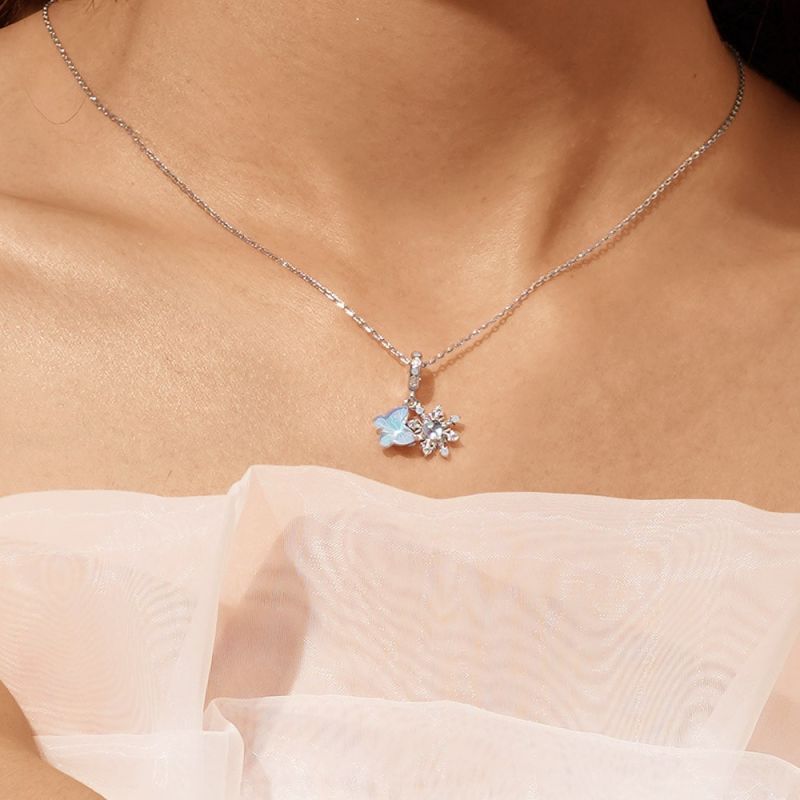 Snow Butterfly Pendant