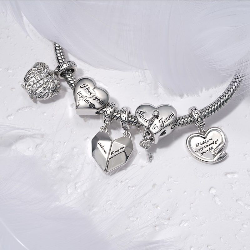 Magnet Heart Engravable Pendant