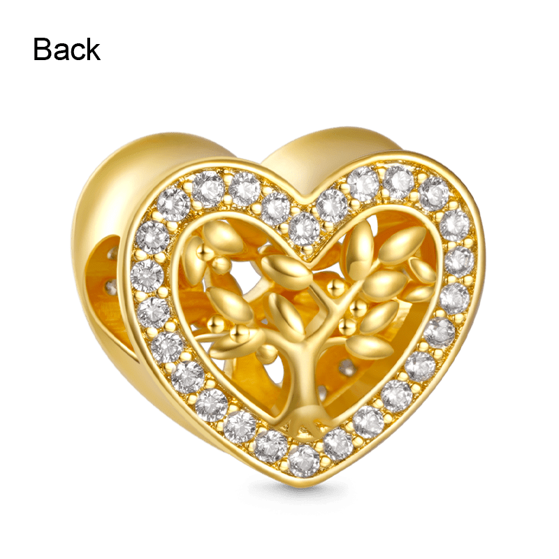 Family Tree Heart Charm