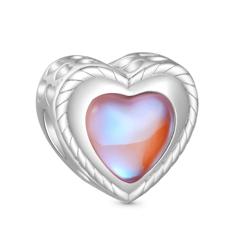 Tulip Love Heart Charm