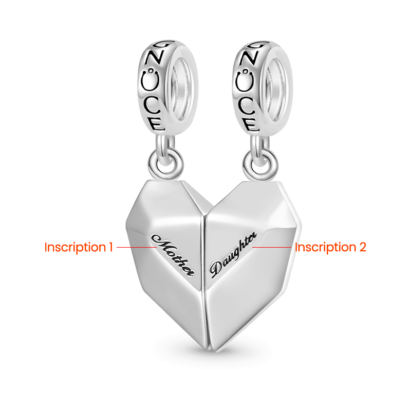 Magnet Heart Engravable Pendant