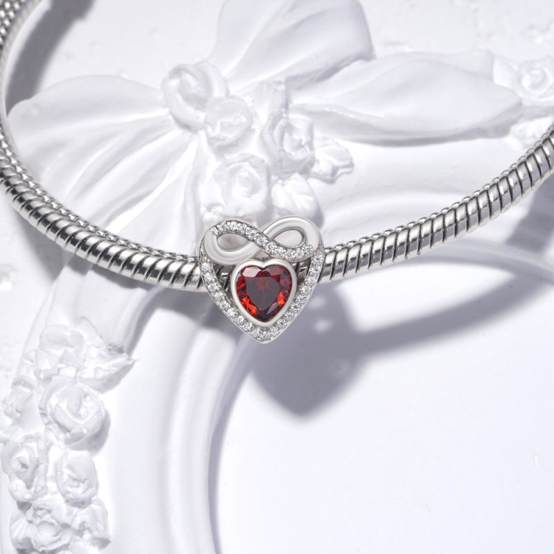 Infinite Love Birthstone Charm