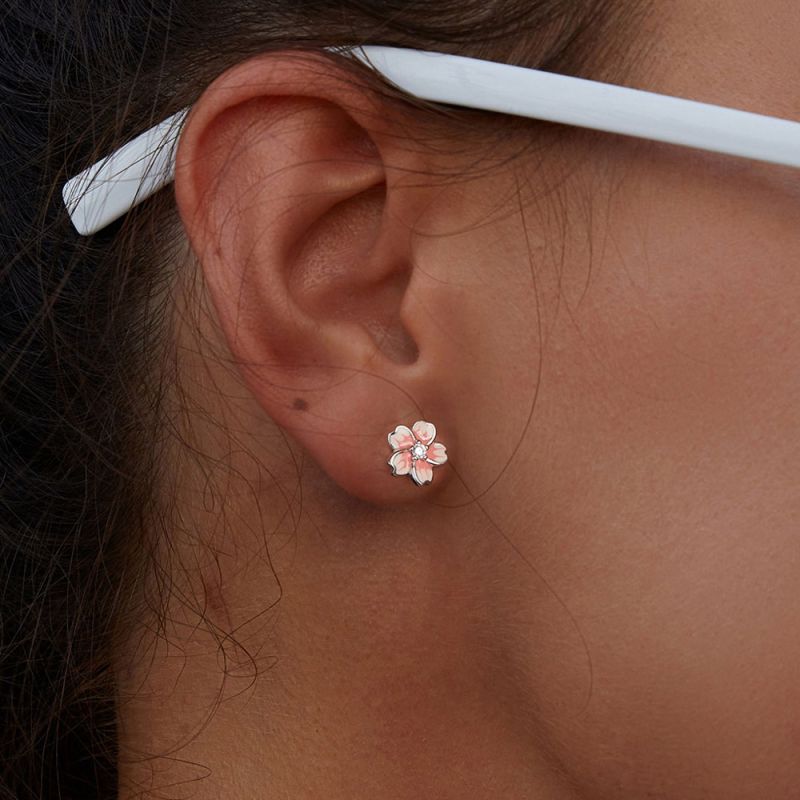 Cherry Blossom Stud Earrings