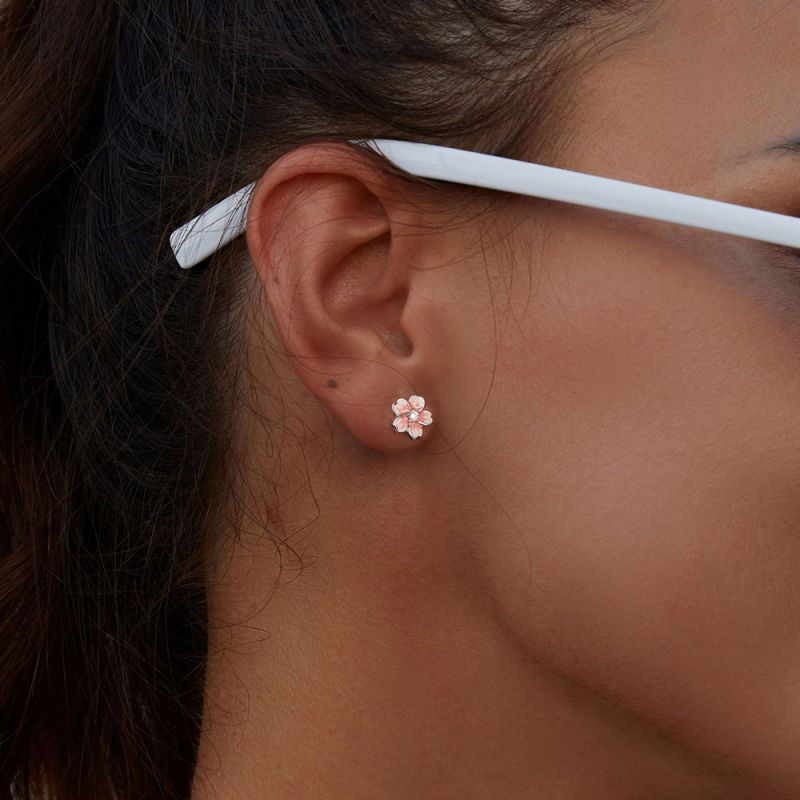 Cherry Blossom Stud Earrings