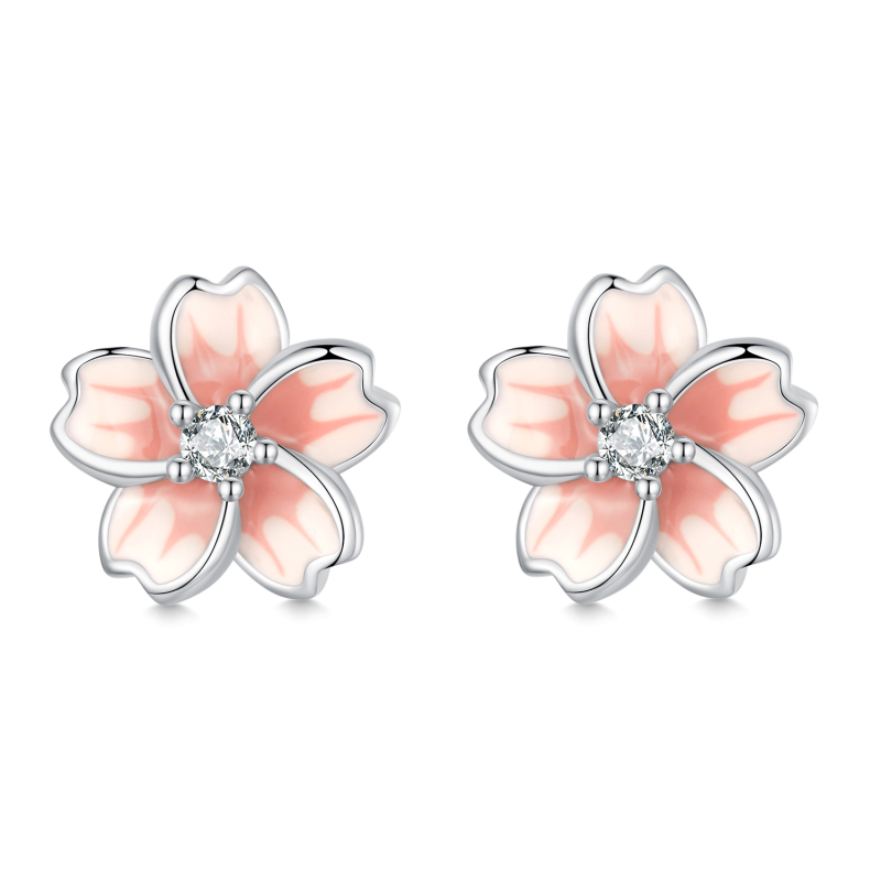 Cherry Blossom Stud Earrings