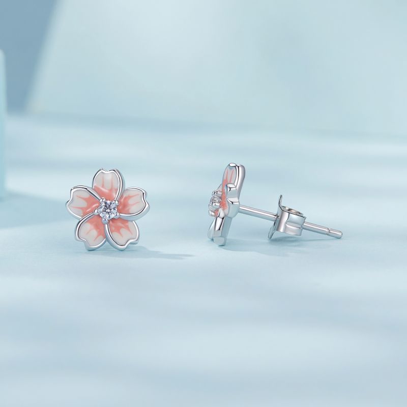 Cherry Blossom Stud Earrings