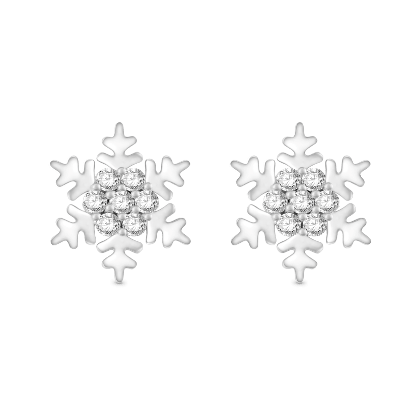 Snowflake Stud Earrings