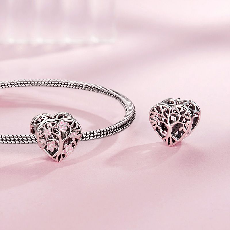 Tree of Life Heart Charm
