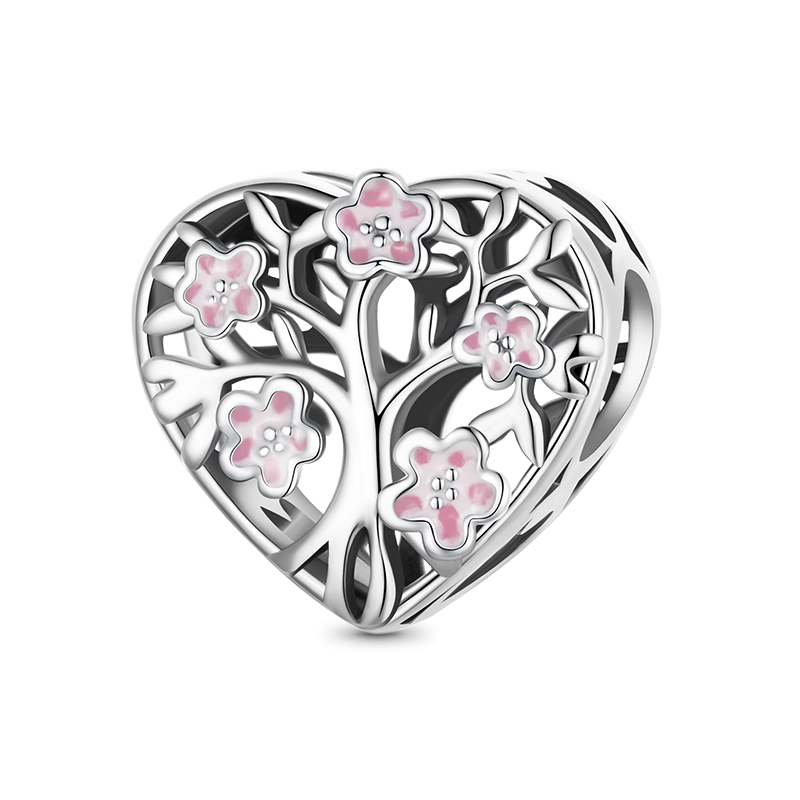 Tree of Life Heart Charm