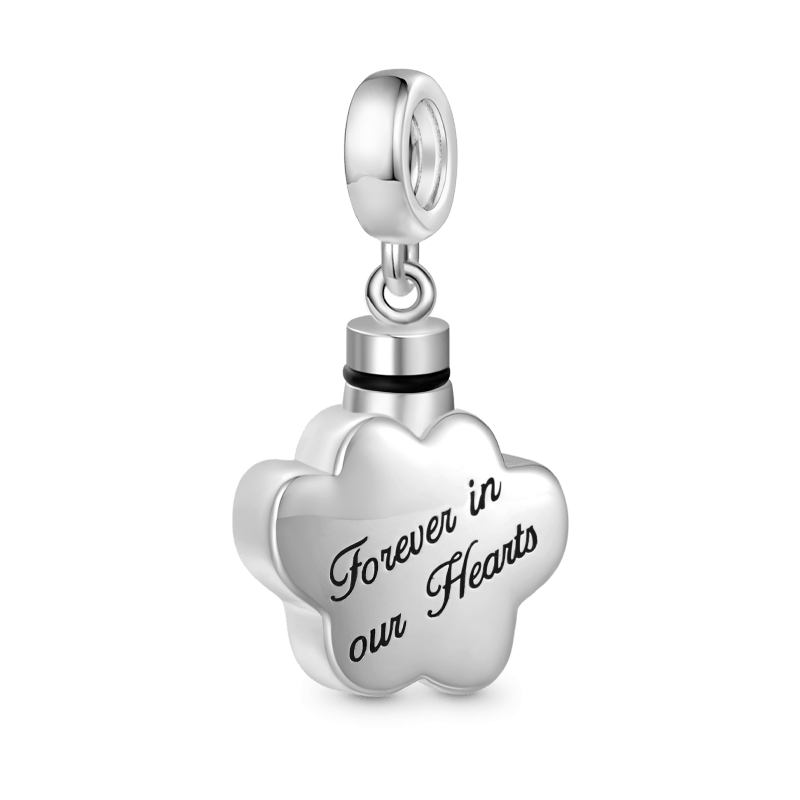 Pet Paw Memorial Urn Ashes Pendant