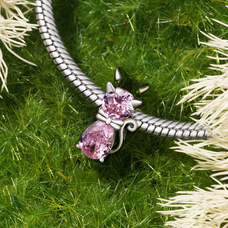 Cat Birthstone Charm