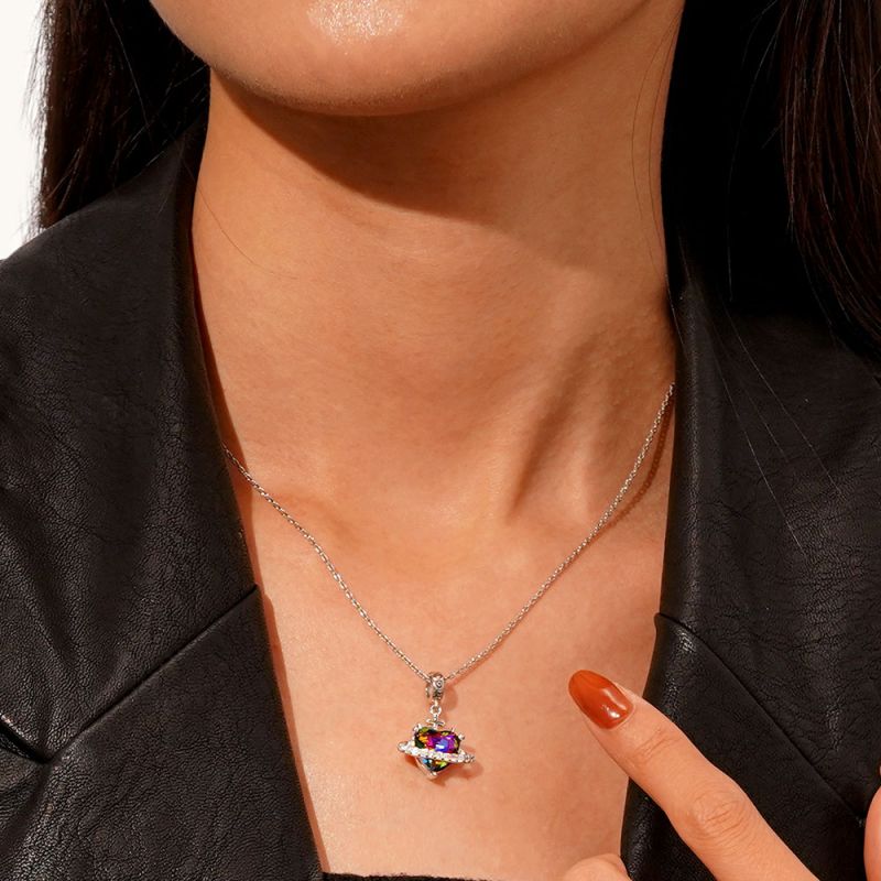 Planet Devil Heart Pendant
