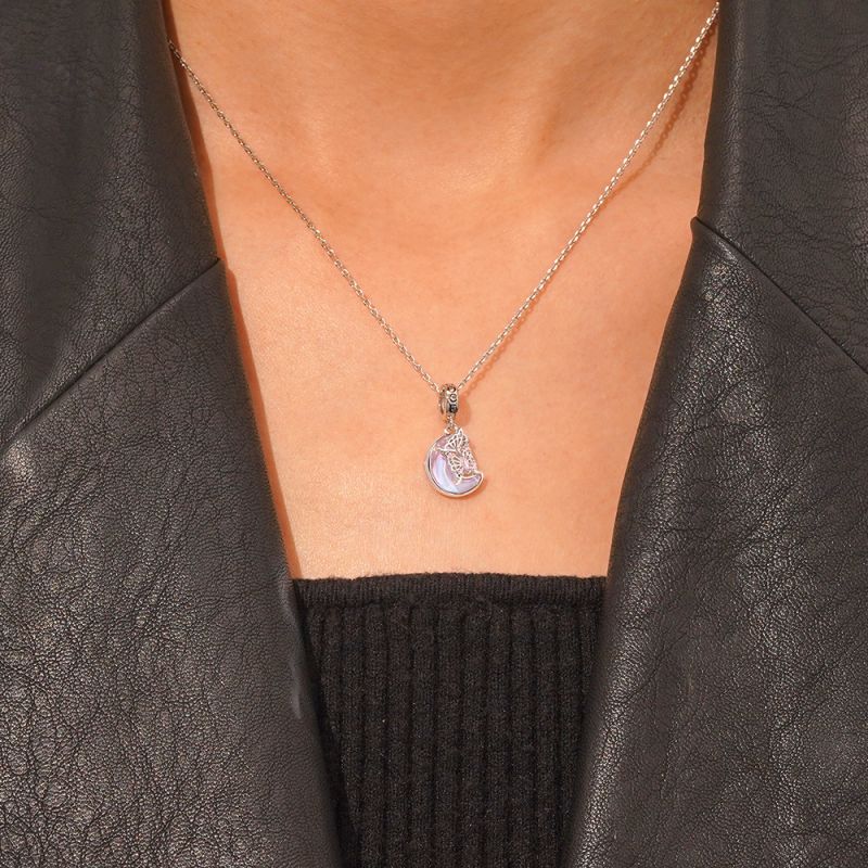 Butterfly on the Moon Pendant