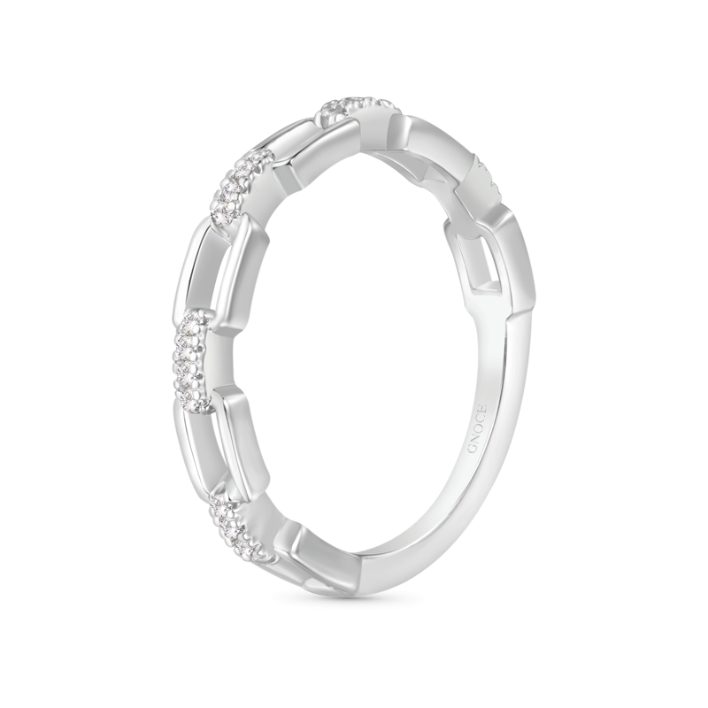 Silver Open Link Ring