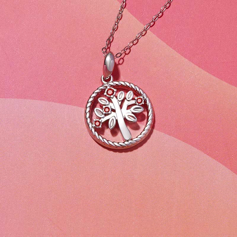 Tree of Life Birthstone Necklace