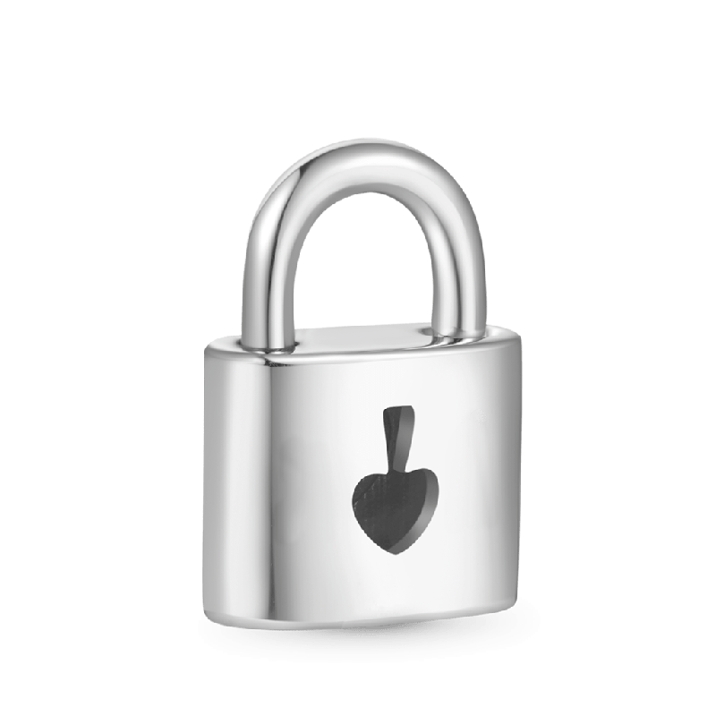 Openable Silver Lock Charm