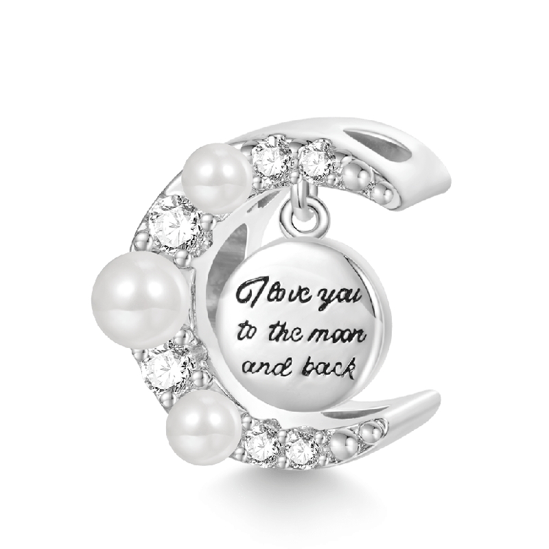 Pearl Moon Charm