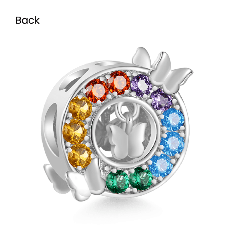 Rainbow Butterfly Charm