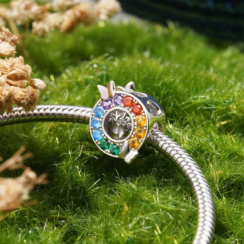 Rainbow Butterfly Charm