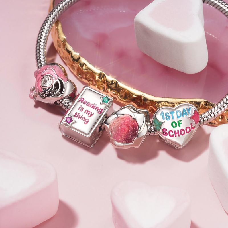 Rose Heart Charm