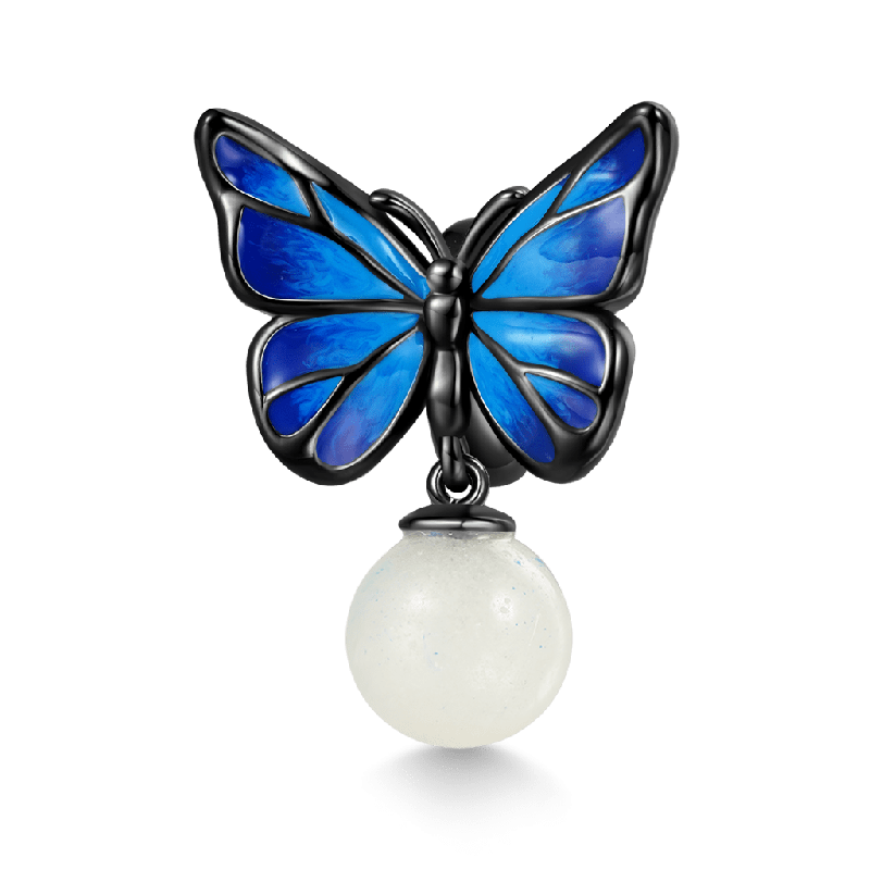 Blue Morpho Butterfly Charm