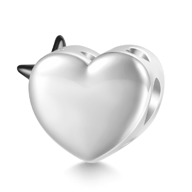 Heart Butterfly Charm