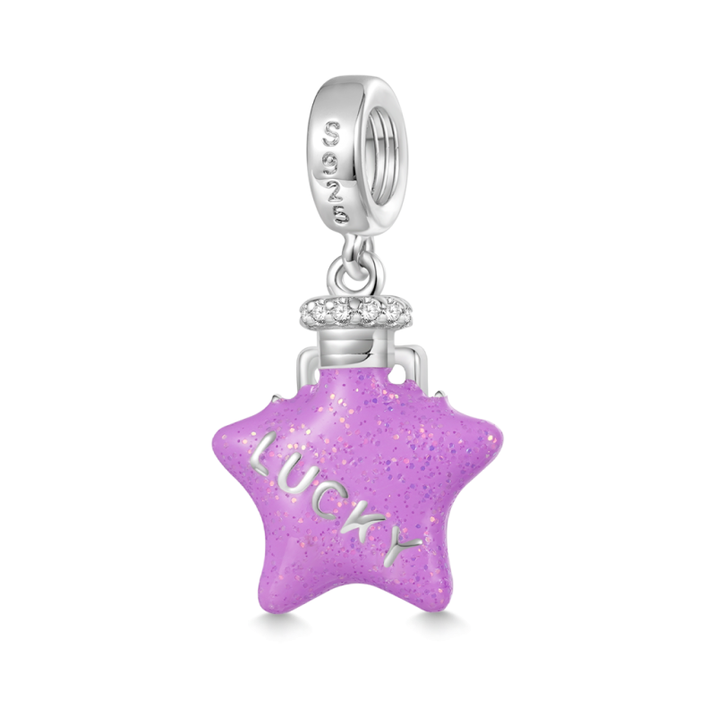 Lucky Wish Bottle Star Pendant