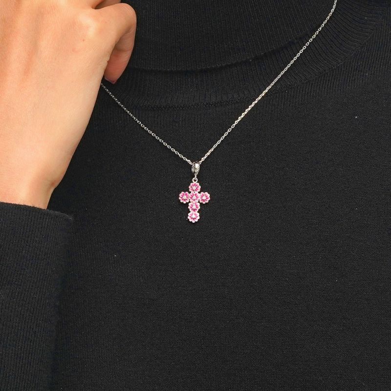 Daisy Cross Pendant